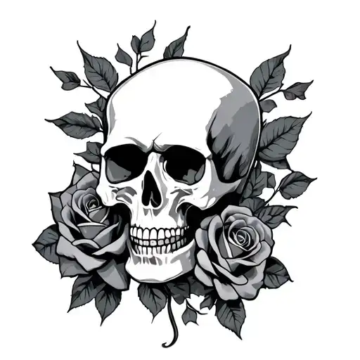 Skull And Roses