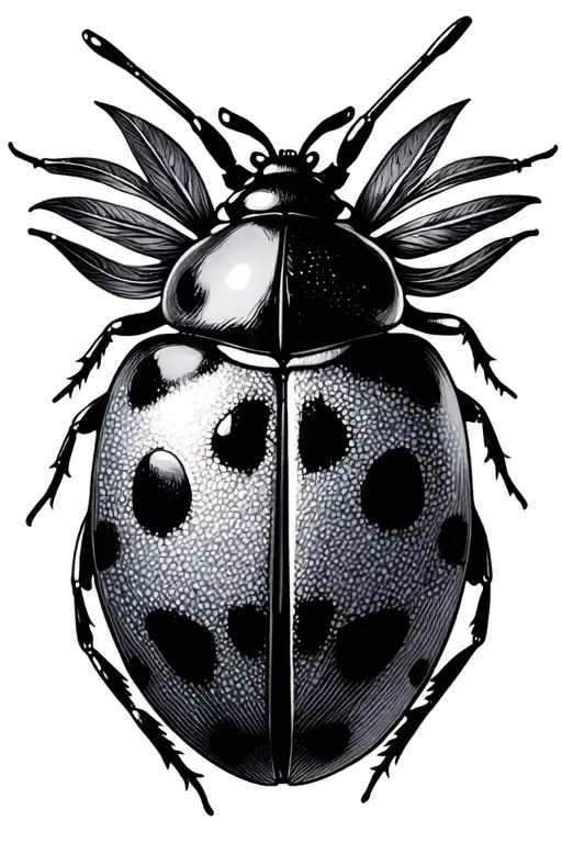 Memorial Of Grandma Signified As A Lady Bug Inspired