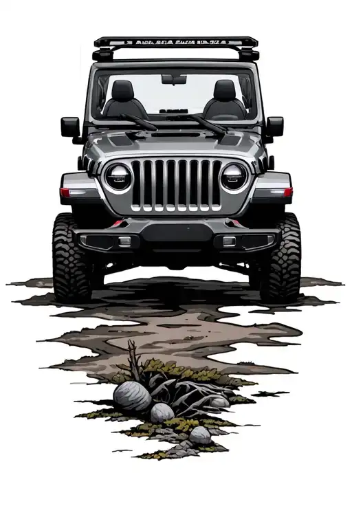 Jeep Gladiator In Wilderness