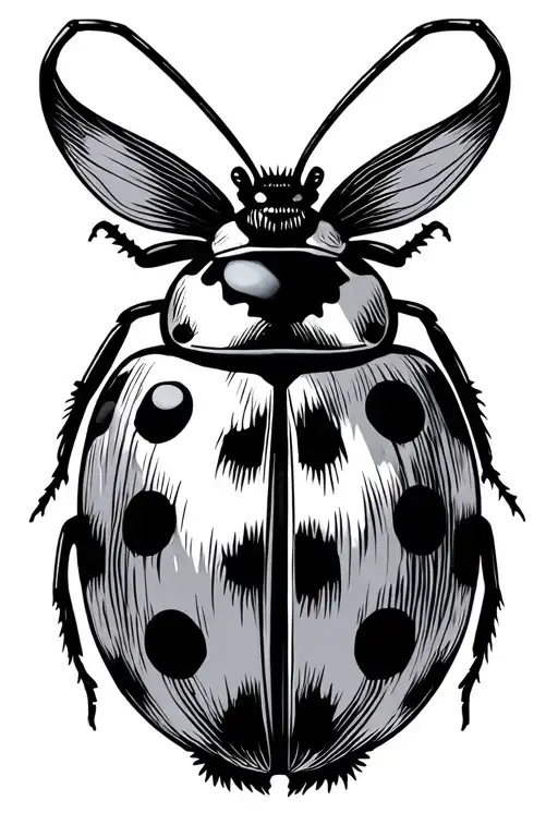 Memorial Of Grandma Signified As A Lady Bug Inspired