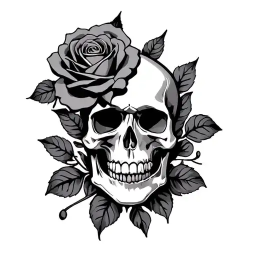 Skull And Roses