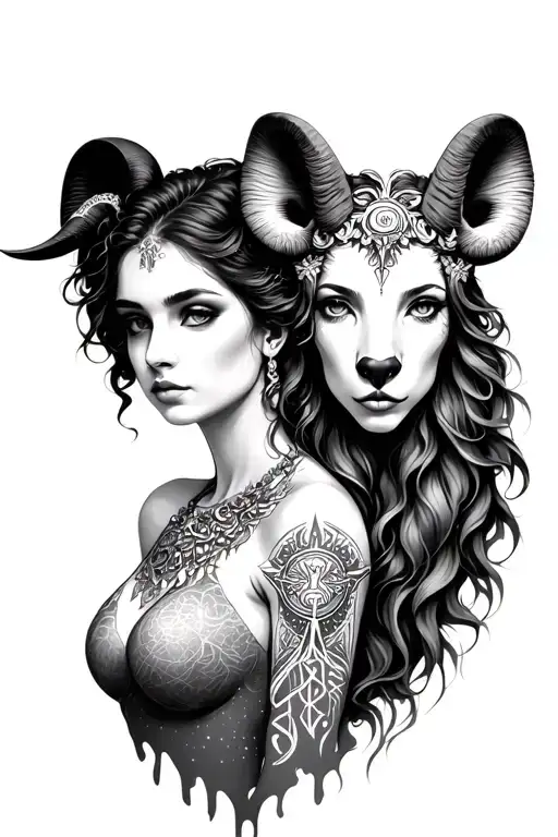 Zodiac Signs Aquarius Woman And Aries Animal Combined
