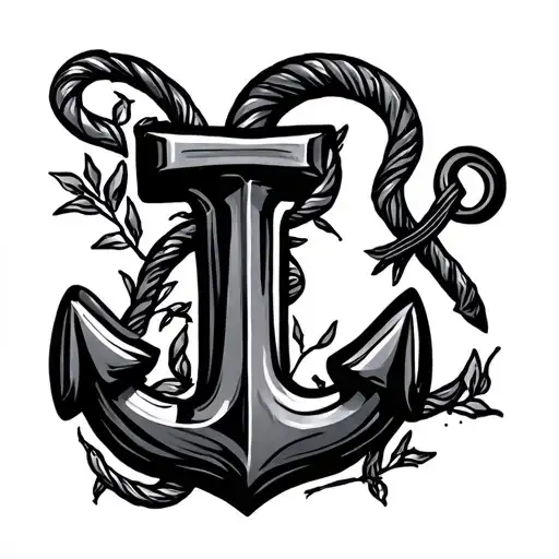 J And L That Look Like A Anchor And A Hook