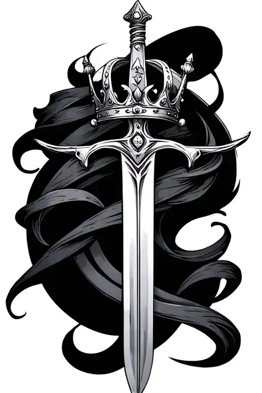 Sword With Crown On Top
