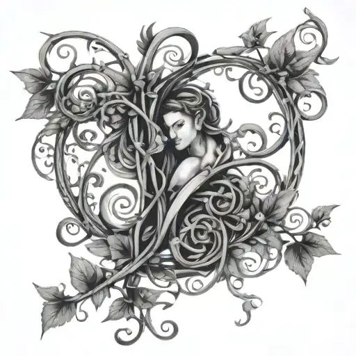 Intricate Intertwining Vines For Couples