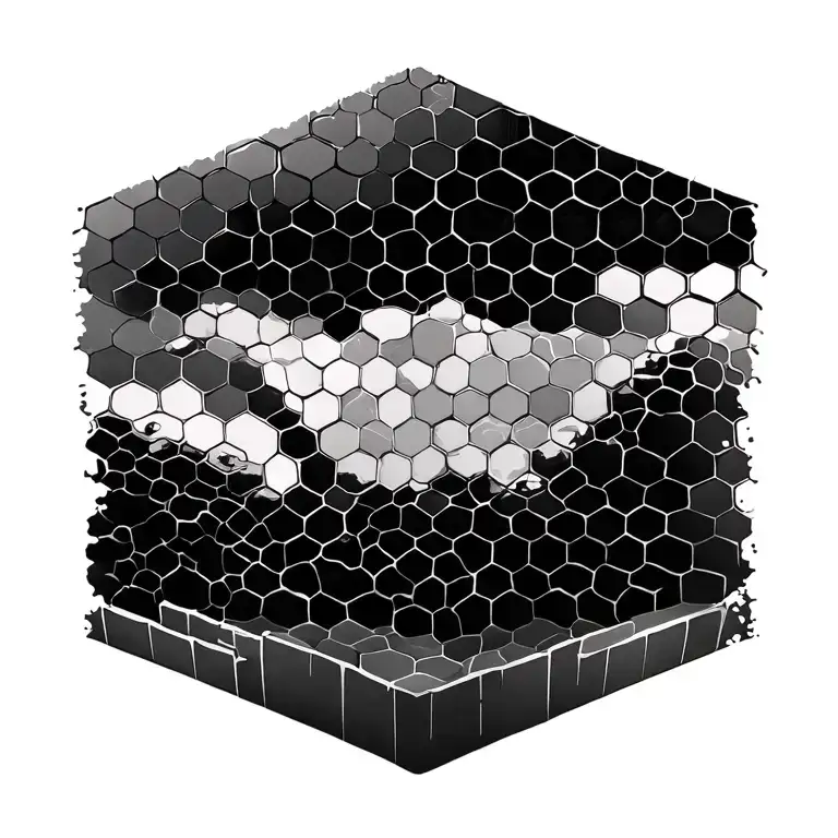 Honeycomb Fading Back Into Distance Looking