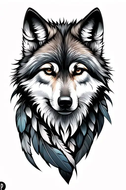 Feathers And Wolf