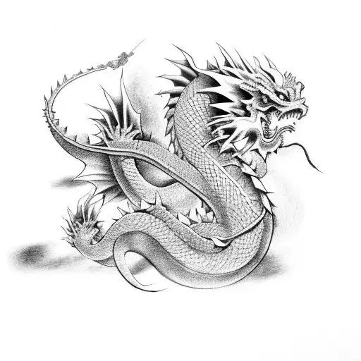 Japanese Dragon With Some Anime References