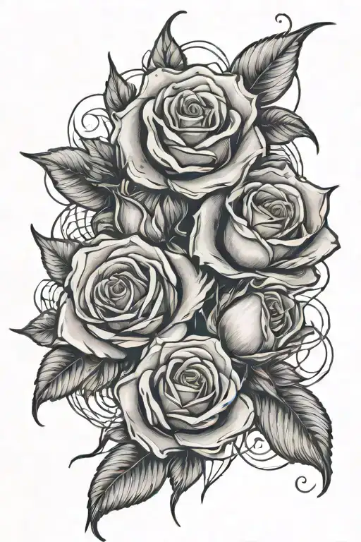 Human Heat With Roses Intertwined