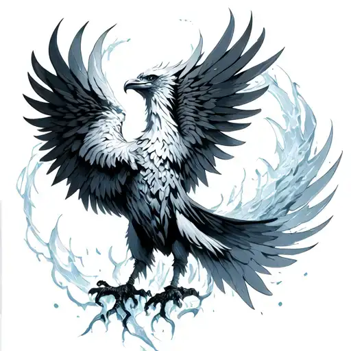 Ice Phoenix Top View Inclined With Music