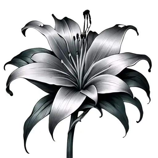 One Spider Lily Flower