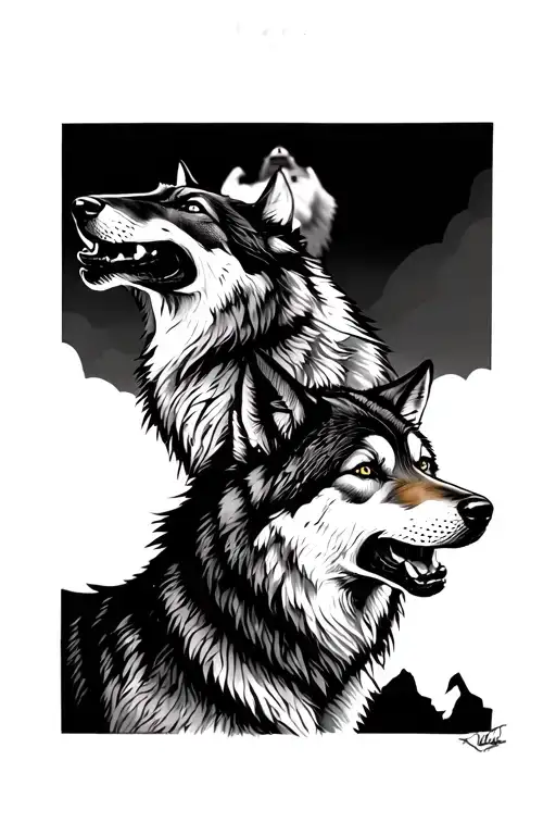 Wolf Pack Howling