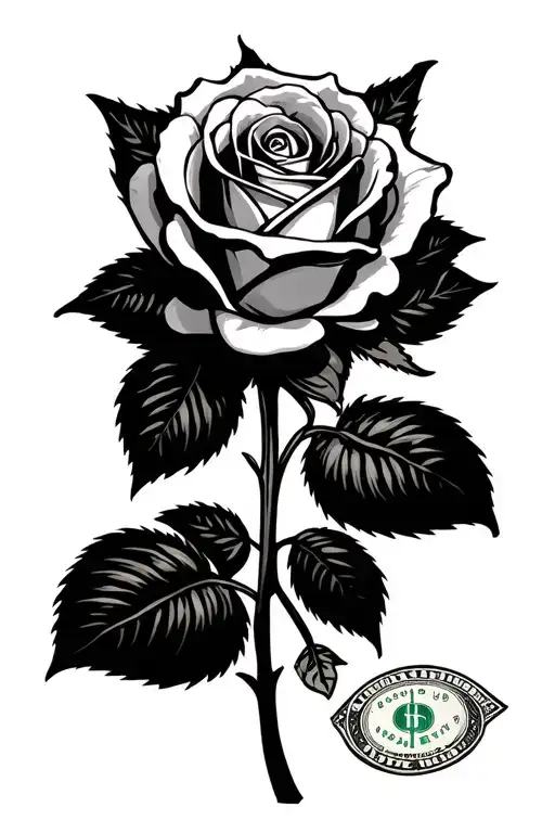 20 Dollar Bill Money Rose