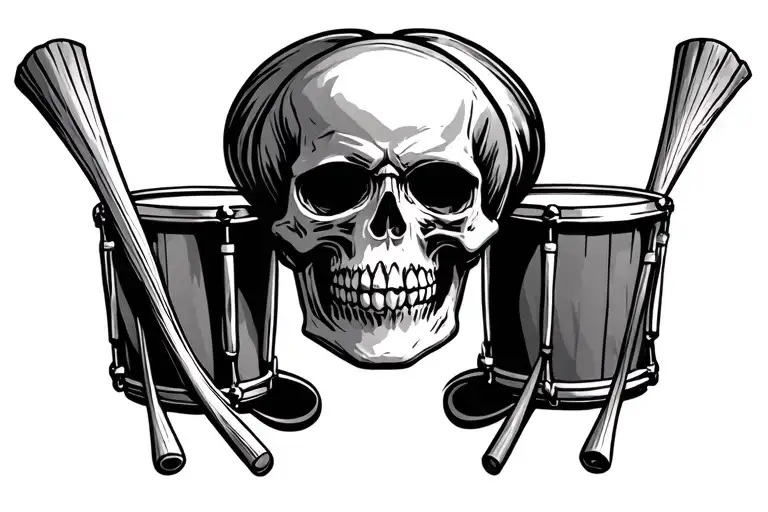 Skull And Drumsticks Forming