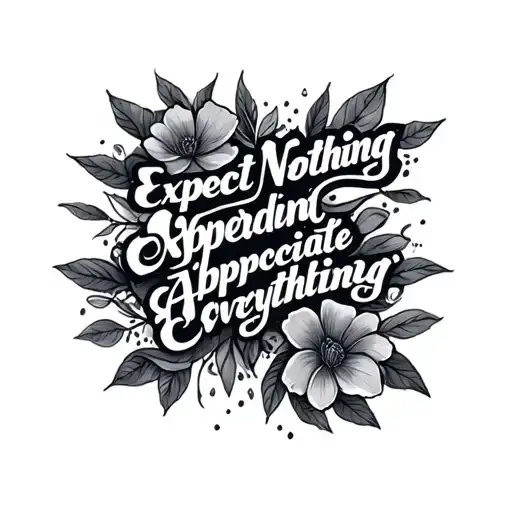 Expect Nothing Appreciate Everything