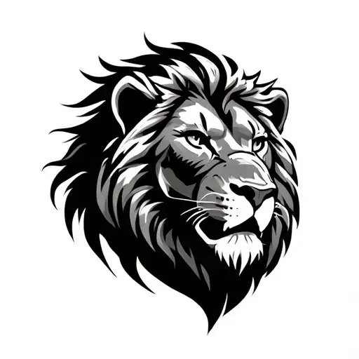 A Cool And Predatory Lion