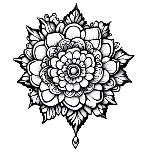 Finger Tattoo Mendhi Style