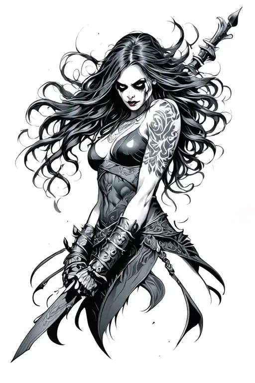 Sinister Female Warrior