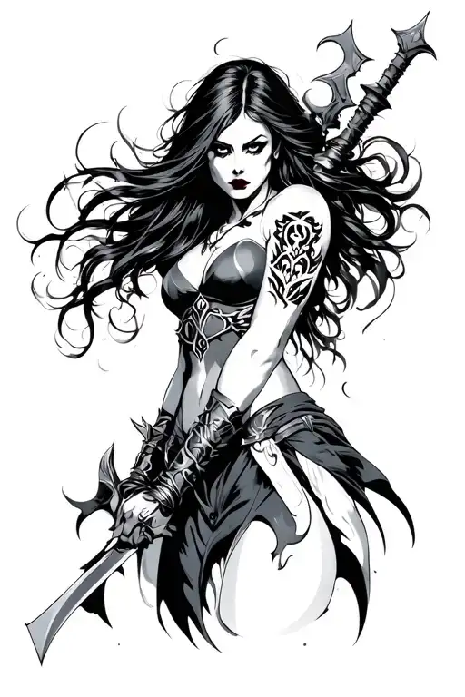 Sinister Female Warrior