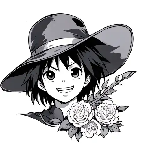 Anime Panel Styled Tattoo One Piece Anime