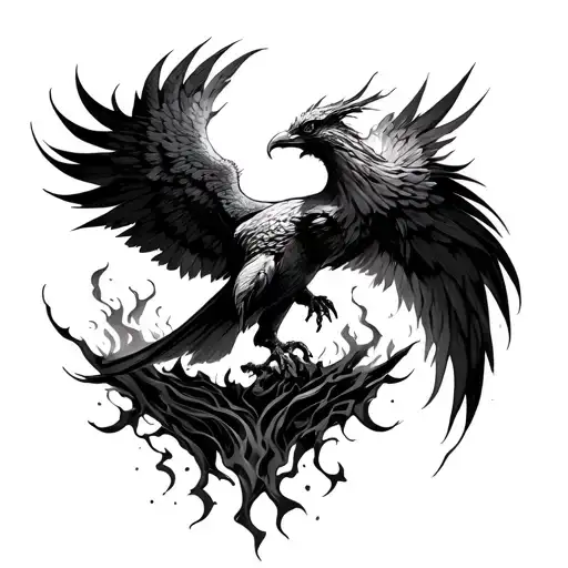 Phoenix Rising From The Ashes
