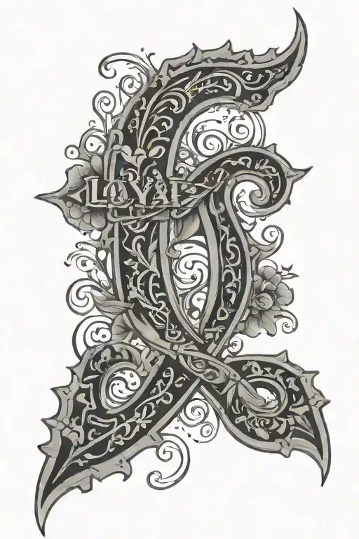Loyalty With Paisley In The Letters