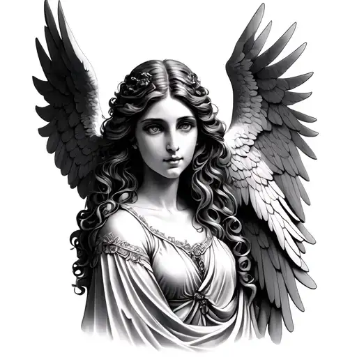 A Female Guardian Angel Mother