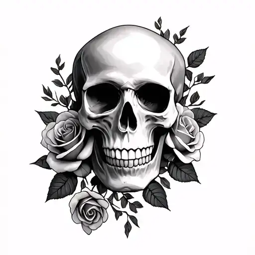 Skull And Roses