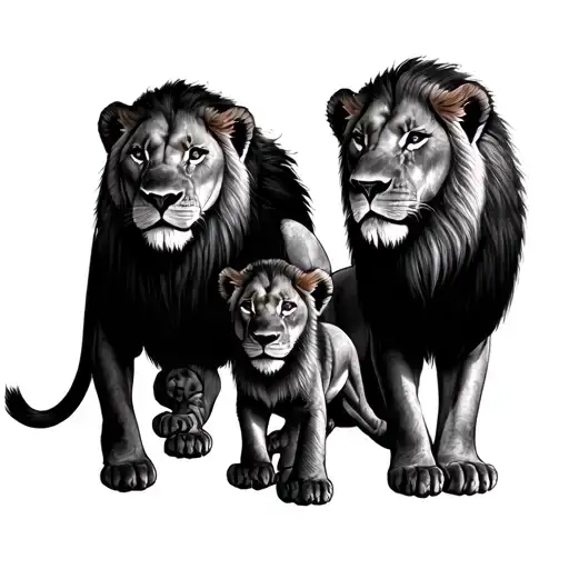 Lions And Cubs