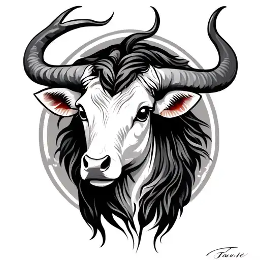 Taurus Zodiac Symbol Merging