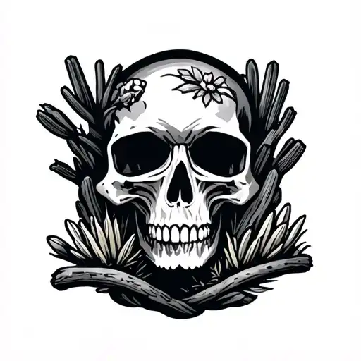 Road Trip California And Arizona Desert In Skull