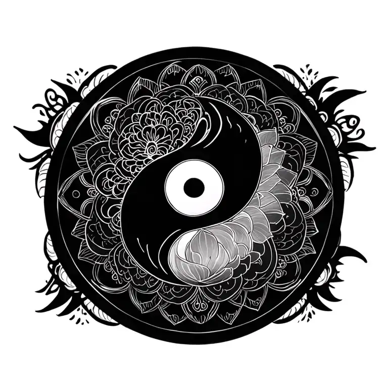 Yin Who Mandala Design