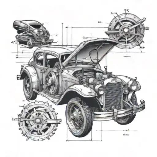 Car Engineering Blueprint