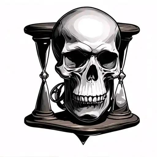 Skull Hourglass