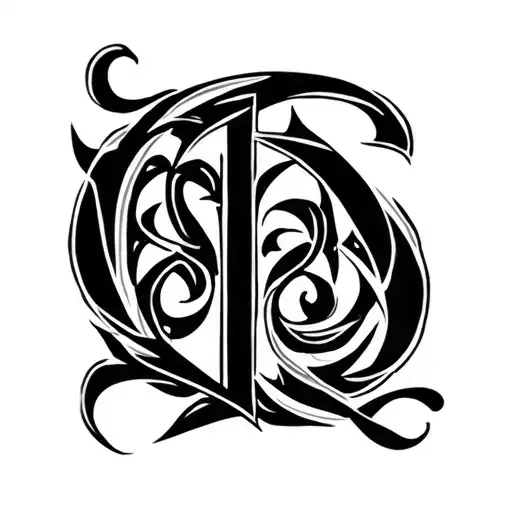 Cursive Writing With Filipino Tribal Design Inside Letters