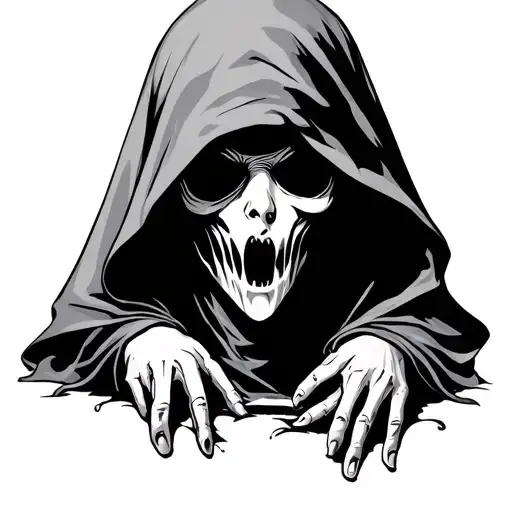 Hooded Ghost No Mouth