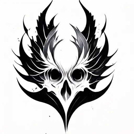 Blackwork Black Abstract Tattoo Design