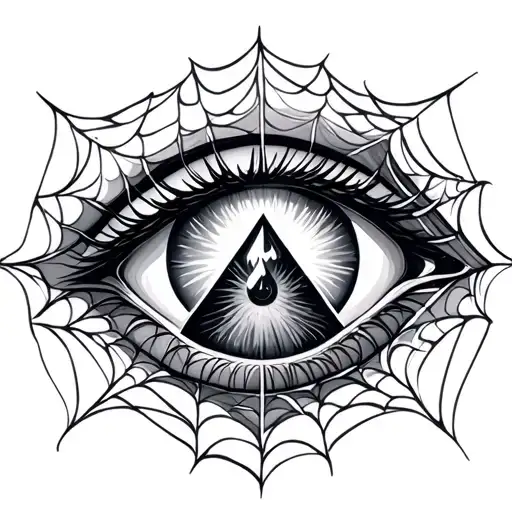 Eye Pyramid Web Intertwined