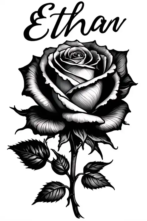 A Rose With The Name Ethan In It Needs To Be These