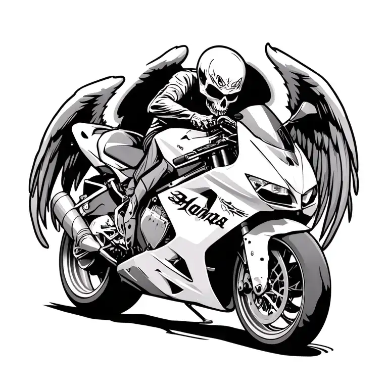 Honda Vtr1000 Superhawk And Death Angel