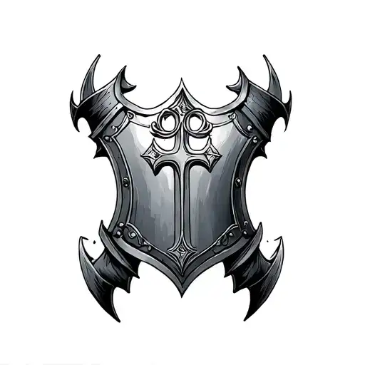 Knight's Shoulder Plate With Chi-rho