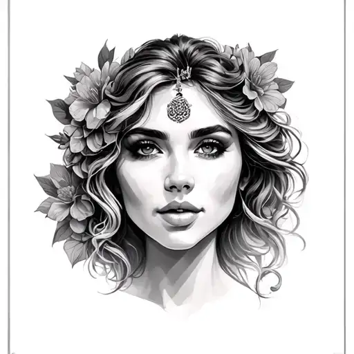 Women's Face California King Bed