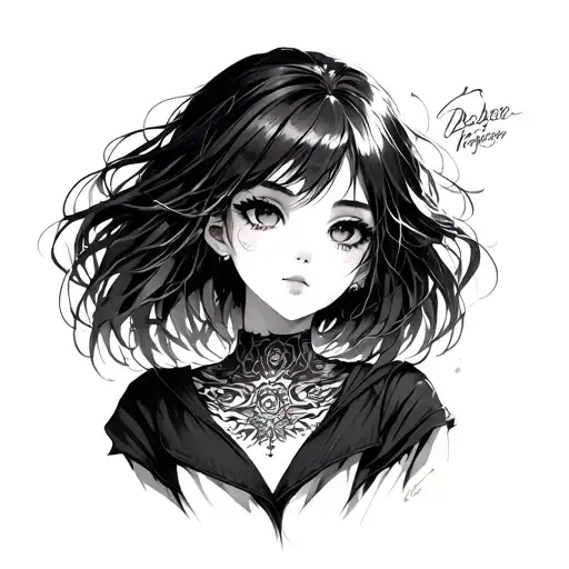 A Full -Bare Anime Girl