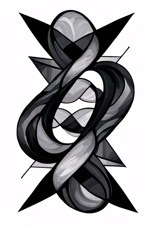 Abstract Triangles And Shapes Curves