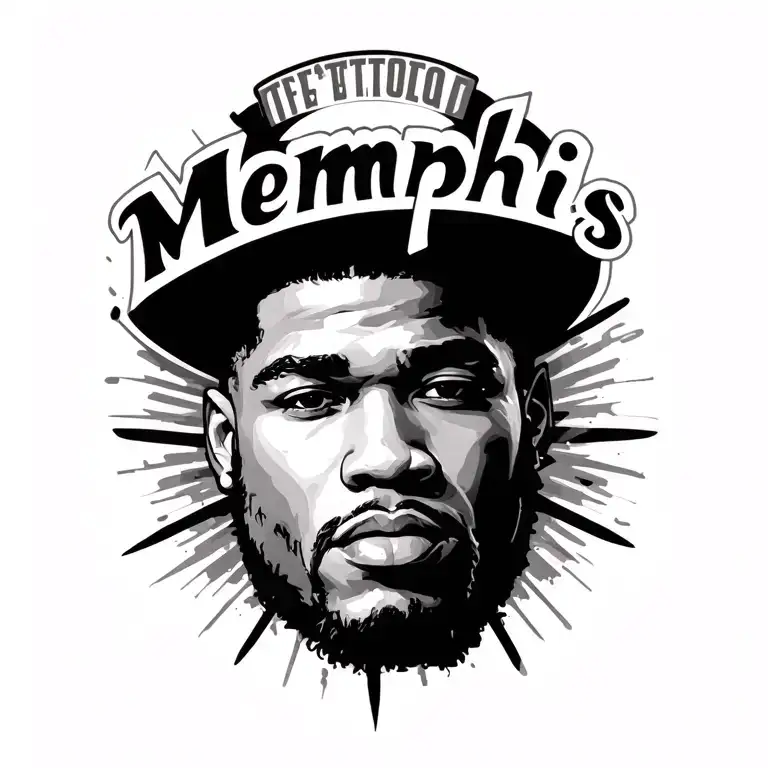 The Name Memphis In Black And White