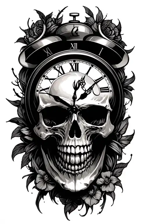 Skull Clock