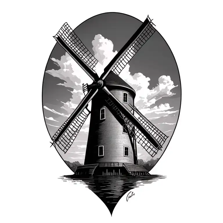Windmill Dutch Style