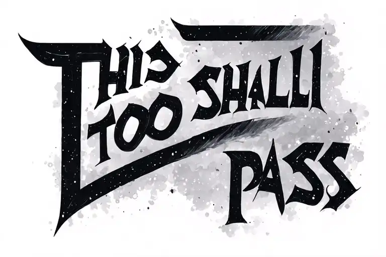 This Too Shall Pass Written In Hebrew
