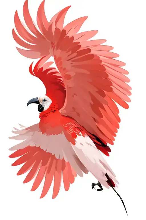 Red Tail Cockatoo Flying