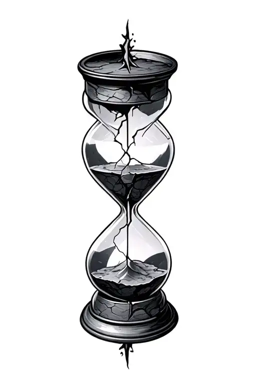 Hourglass Cracked